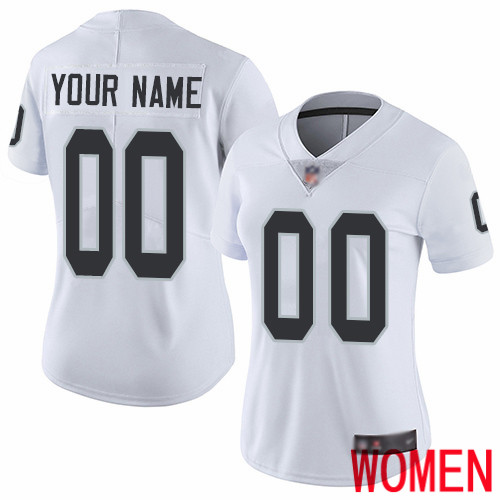 Limited White Women Road Jersey NFL Customized Football Oakland Raiders Vapor Untouchable
